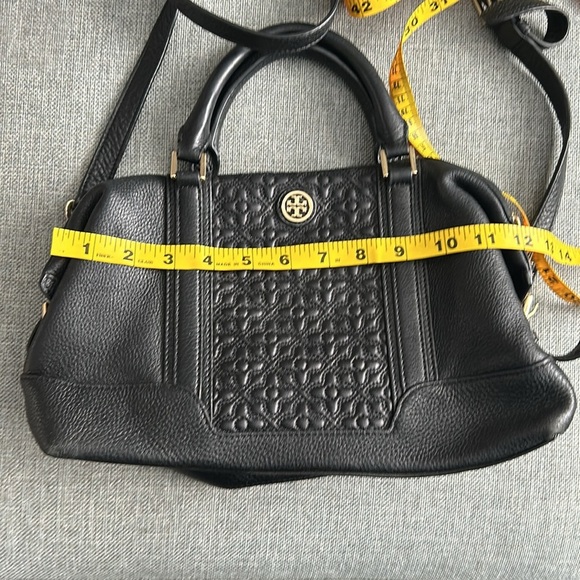 Tory Burch Bryant Mini Leather Satchel in Black - Picture 16 of 17